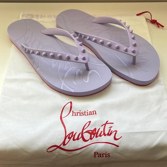 Christian Louboutin Shoes - Christian Louboutin Loubi flip flips